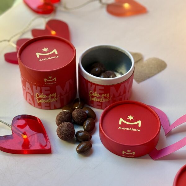 Chocolate dragees Valentine